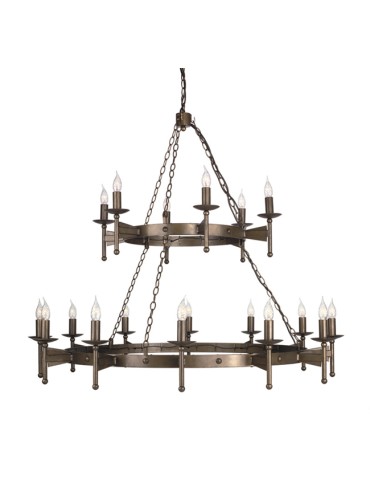 Elstead Lighting Interior Pendant CROMWELL 18x60W E14 CW18 OLD BRZ.
