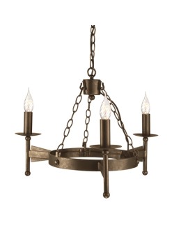 Elstead Lighting Interior Pendant CROMWELL 3x60W E14 CW3 OLD BRZ.