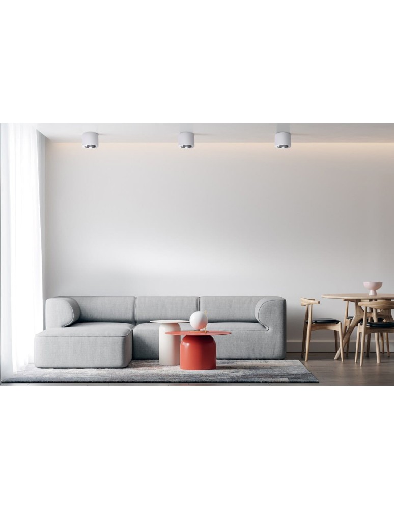 Ceiling luminaires for replaceable light source - Light Prestige Camino surface-mounted luminaire white LP-1101/1SM WH 1xQR111 white - product kolory-swiatla.pl 2