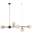 Pendant lamps - Light Prestige Alisa pendant lamp black white balls LP-005/6P BK/WH 6xE14 black / white - product 1