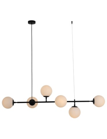 Light Prestige Alisa pendant lamp black white balls LP-005/6P BK/WH 6xE14 black / white