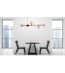 Pendant lamps - Light Prestige Alisa pendant lamp black white balls LP-005/6P BK/WH 6xE14 black / white - product 5