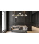 Pendant lamps - Light Prestige Alisa pendant lamp black white balls LP-005/6P BK/WH 6xE14 black / white - product 8