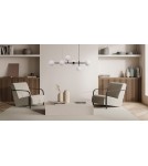 Light Prestige Alisa lampa wisząca czarna białe kulki LP-005/6P BK/WH 6xE14 czarny / biały