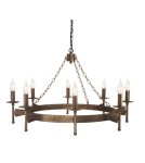 Rustic chandeliers - Elstead Lighting Interior Pendant CROMWELL 8x60W E14 CW8 OLD BRZ. - product 1