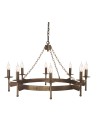 Elstead Lighting Interior Wisząca CROMWELL 8x60W E14 CW8 OLD BRZ