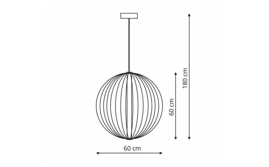 Light Prestige Treviso lampa wisząca duża złota 3000K LP-798/1P L3 GD 1xLED złoty