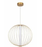 LED pendant lamps - Light Prestige Treviso large gold 3000K pendant lamp LP-798/1P L3 GD 1xLED gold - product 1