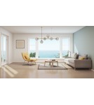 Pendant lamps - Light Prestige Alisa pendant lamp transparent balls LP-005/6P TR 6xE14 gold / transparent - product 2