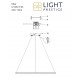 Light Prestige Ring lampa wisząca duża czarna 3000K LP-909/1P L BK 1xLED czarny
