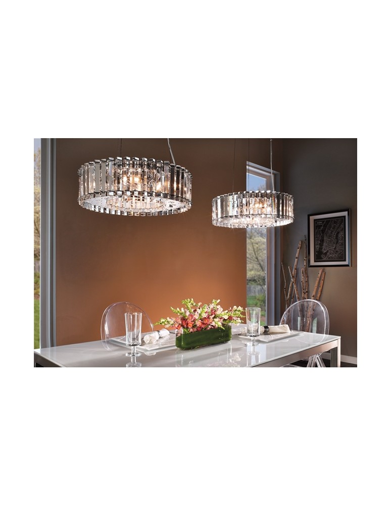 Glamour chandeliers - Kichler CRYSTAL SKYE 8x50W G9 KL/CRSTSKYE8 Pendant. - product kolory-swiatla.pl 2