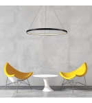 Pendant lamps circles - Light Prestige Ring medium pendant lamp black 3000K LP-909/1P M BK 1xLED black - product 2
