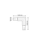 Accessories for magnetic busbars - Light Prestige Switch L magnetic LP-552-MAG-BK-5PIN x  - product 2