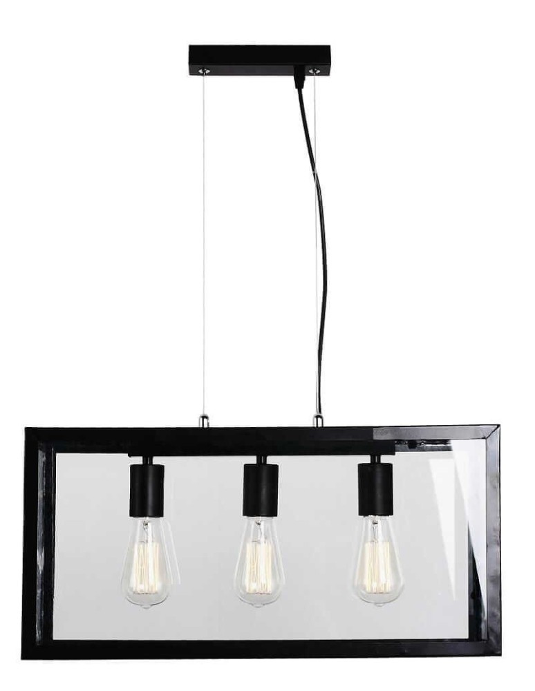 Pendant lamps - Light Prestige Naples pendant lamp LP-9002/3P 3xE27 black - product kolory-swiatla.pl 1