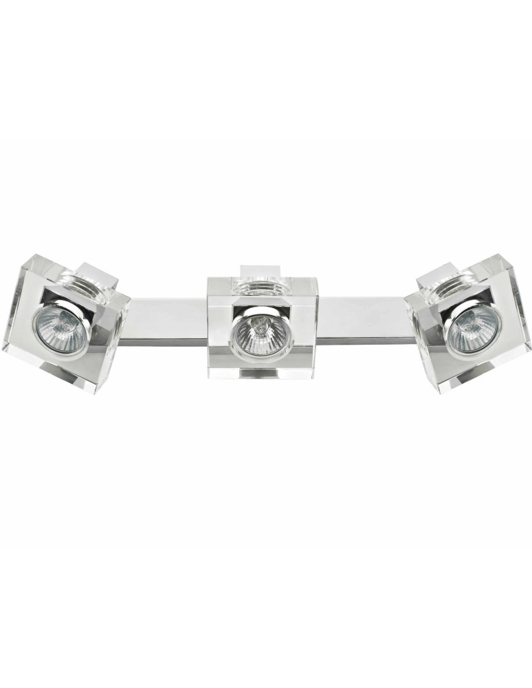 Triple wall lamps - Light Prestige Victoria 3 wall lamp LP-710/3W 3xGU10 silver, transparent - product kolory-swiatla.pl 1