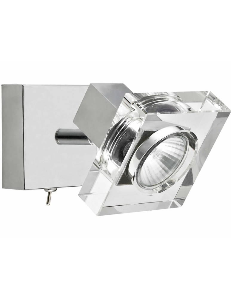 Triple wall lamps - Light Prestige Victoria 3 wall lamp LP-710/3W 3xGU10 silver, transparent - product kolory-swiatla.pl 3