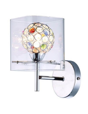 Light Prestige Spark wall lamp multicolor LP-5193/1W 1xG9 silver, multicolor