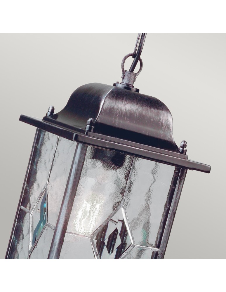 Outdoor pendant lamps - Elstead WEXFORD Pendant E27 1x100W Black/Silver WX9 - product kolory-swiatla.pl 3