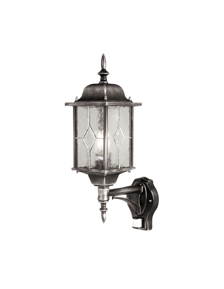 Outdoor lights with motion sensor - Elstead WEXFORD Wall lamp E27 1x100W IP44 Motion Sensor Black WX1-PIR - product kolory-swiatla.pl 1