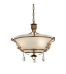 Rustic chandeliers - Elstead WINDSOR Pendant E14 3x60W Gold WINDSOR-SF-GOLD - product 1