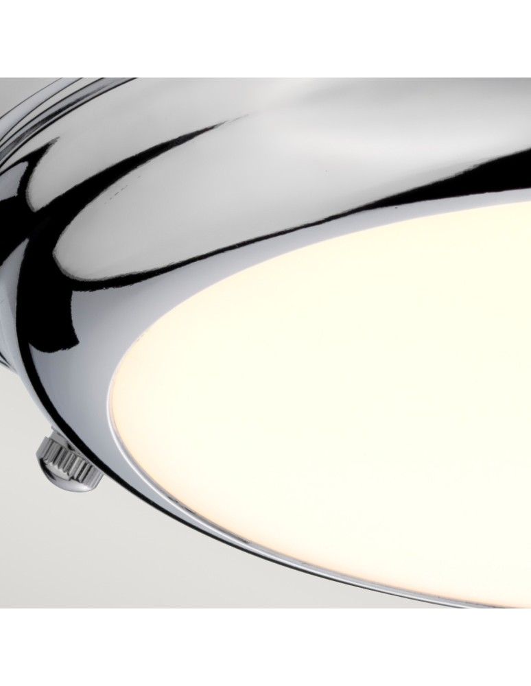 Ceiling lamps - Elstead WELLAND LED Plafond 1x12W Chrome WELLAND-F-S-PC. - product kolory-swiatla.pl 3