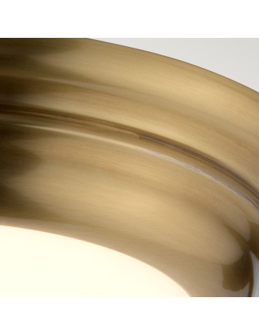 Elstead WELLAND LED Plafond 1x12W Antique Brass WELLAND-F-S-AB - product 2