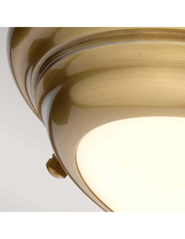 Ceiling lamps - Elstead WELLAND LED Plafond 1x12W Antique Brass WELLAND-F-S-AB - product kolory-swiatla.pl 3