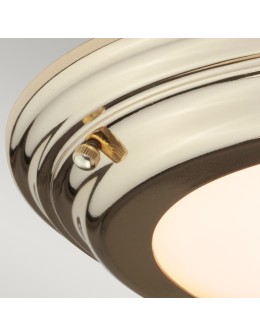 Elstead WELLAND LED Plafond 1x25W IP54 Brass WELLAND-F-PB - product 2