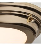 Hermetic plafonds - Elstead WELLAND LED Plafond 1x25W IP54 Brass WELLAND-F-PB - product 4