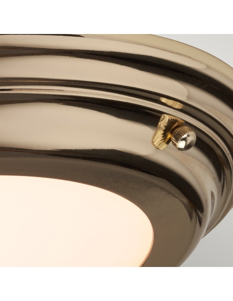 Hermetic plafonds - Elstead WELLAND LED Plafond 1x25W IP54 Brass WELLAND-F-PB - product kolory-swiatla.pl 4