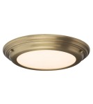 Hermetic plafonds - Elstead WELLAND LED Plafond 1x25W IP54 Antique Brass WELLAND-F-AB - product 1