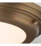 Hermetic plafonds - Elstead WELLAND LED Plafond 1x25W IP54 Antique Brass WELLAND-F-AB - product 2