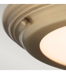 Hermetic plafonds - Elstead WELLAND LED Plafond 1x25W IP54 Antique Brass WELLAND-F-AB - product 4