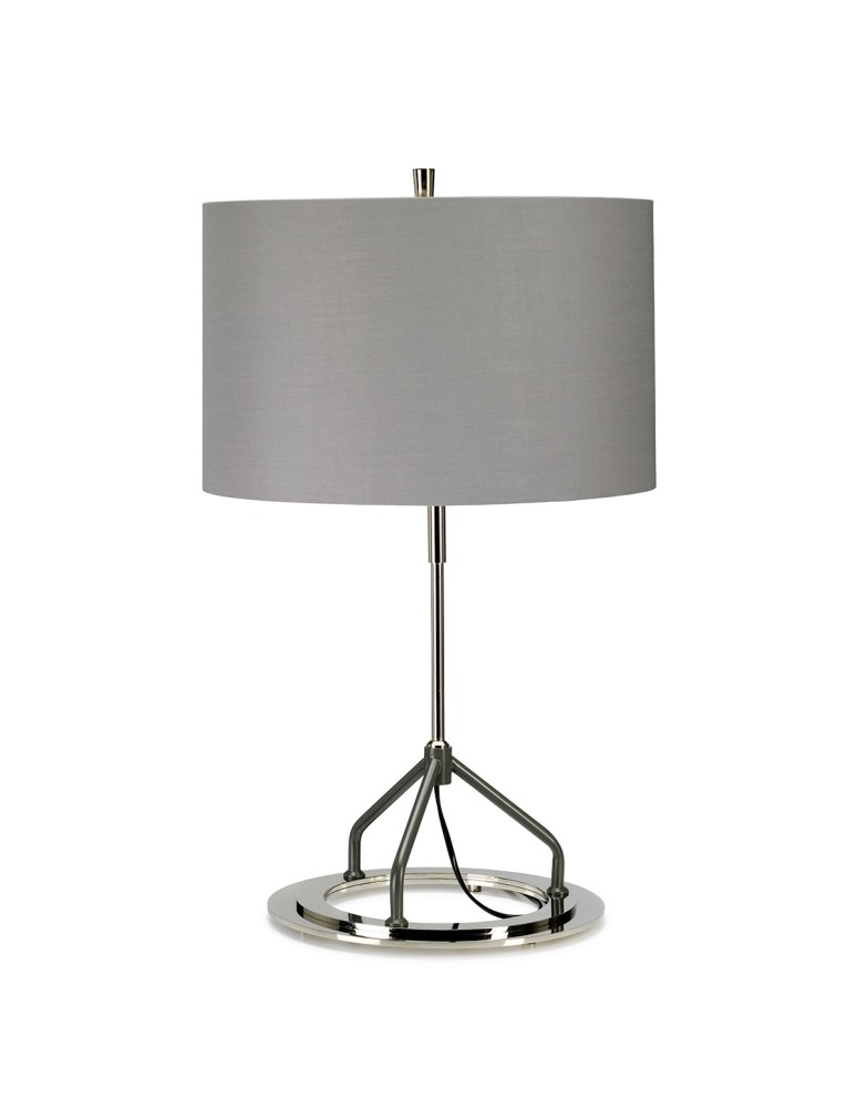Table lamps with lampshade - Elstead VICENZA E27 Table Lamp 1x60W White VICENZA-TL-GPN - product kolory-swiatla.pl 1