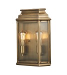 Outdoor wall lamps - Elstead ST MARTINS Wall lamp E27 2x100W IP44 Antique Brass ST-MARTINS-L-BR - product 1