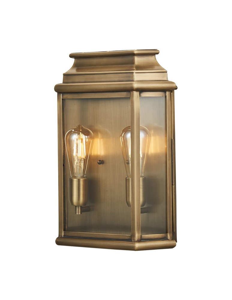 Outdoor wall lamps - Elstead ST MARTINS Wall lamp E27 2x100W IP44 Antique Brass ST-MARTINS-L-BR - product kolory-swiatla.pl 1