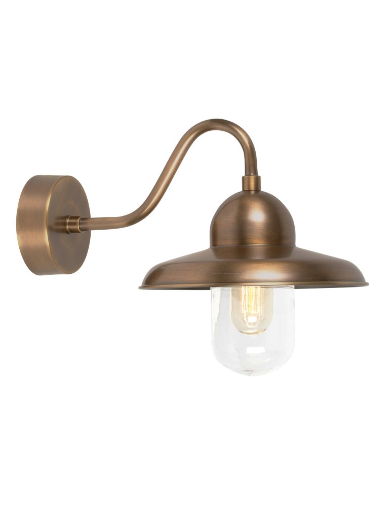 Outdoor wall lamps - Elstead SOMERTON Wall lamp E27 1x100W IP44 Antique Brass SOMERTON-BR - product kolory-swiatla.pl 1