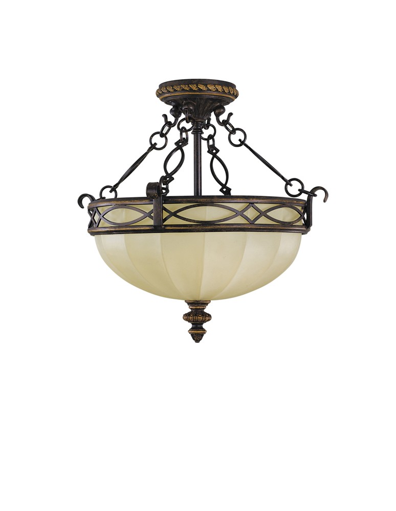 Retro ceiling lamps - Feiss DRAWING ROOM 3x100W E27 FE/DRAWINGRM/SFC Ceiling light. - product kolory-swiatla.pl 1