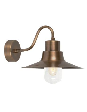 Elstead SHELDON Wall lamp E27 1x100W IP44 Antique Brass SHELDON-BR