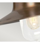 Outdoor wall lamps - Elstead SHELDON Wall lamp E27 1x100W IP44 Antique Brass SHELDON-BR - product 4