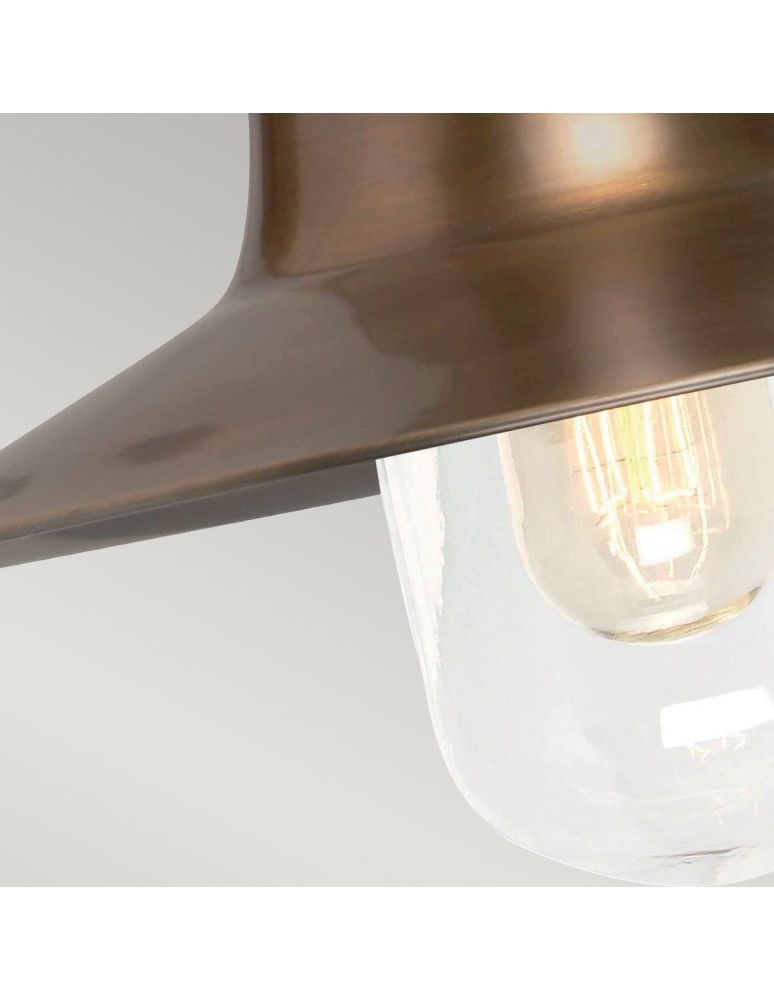 Outdoor wall lamps - Elstead SHELDON Wall lamp E27 1x100W IP44 Antique Brass SHELDON-BR - product kolory-swiatla.pl 4