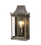 Outdoor wall lamps - Elstead REGENTS PARK Wall lamp E27 1x100W IP44 Antique Brass REGENTS-PARK-BR - product 1