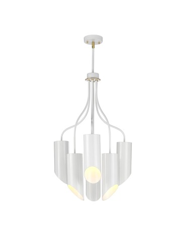 Elstead QUINTO Chandelier E27 6x8W Brass QUINTO6-WAB