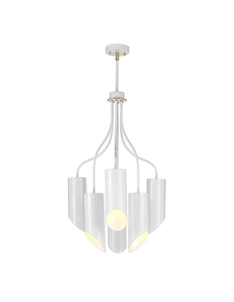 Modern chandeliers - Elstead QUINTO Chandelier E27 6x8W Brass QUINTO6-WAB - product kolory-swiatla.pl 1