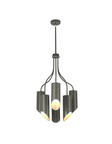 Elstead QUINTO 6x8W Graphite E27 Chandelier QUINTO6-GPN