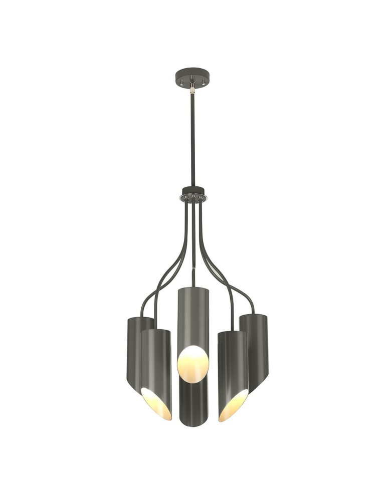 Modern chandeliers - Elstead QUINTO 6x8W Graphite E27 Chandelier QUINTO6-GPN - product kolory-swiatla.pl 1