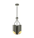 Modern chandeliers - Elstead QUINTO Chandelier E27 3x8W Graphite QUINTO3-GPN. - product 1