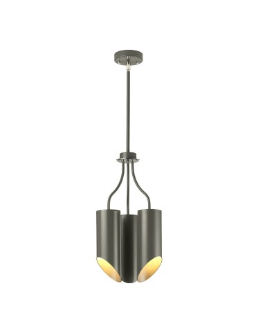 Elstead QUINTO Chandelier E27 3x8W Graphite QUINTO3-GPN.