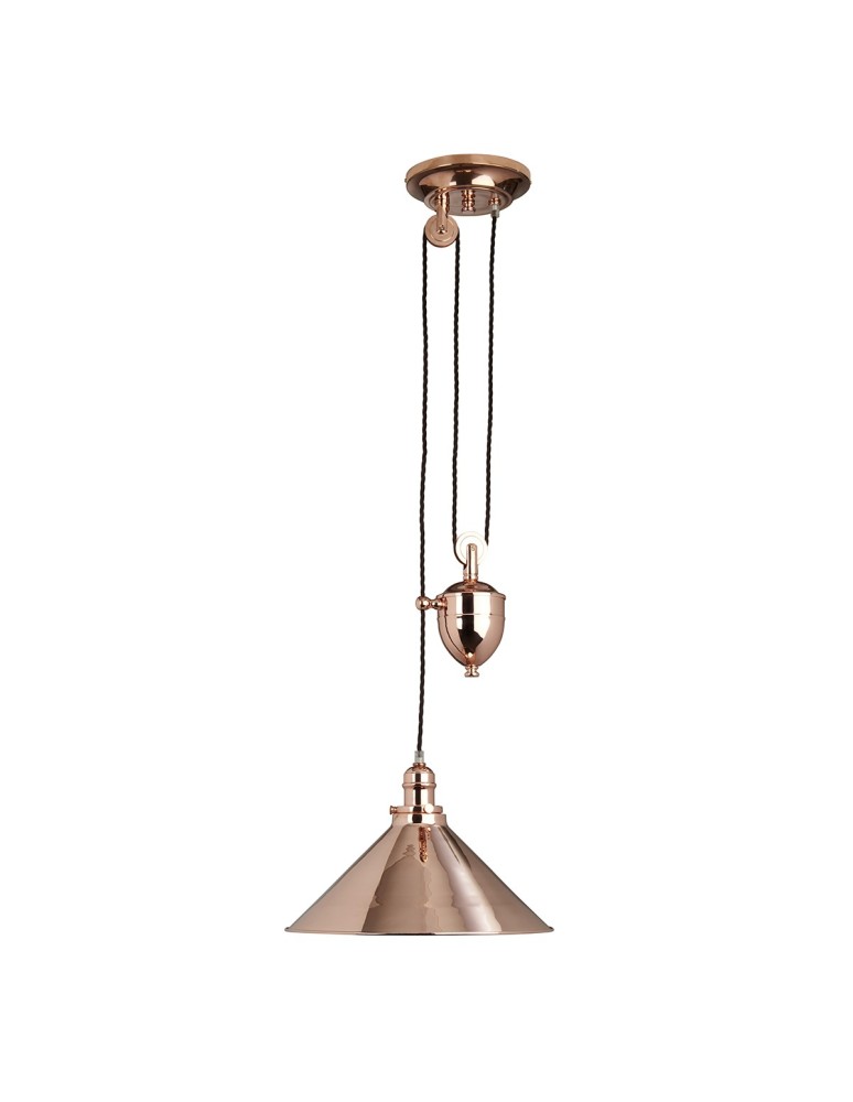 Pendant lamps - Elstead PROVENCE Pendant E27 1x100W Copper PV-P-CPR - product kolory-swiatla.pl 1
