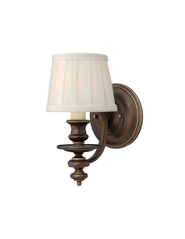 Wall lamps with lampshade - Hinkley DUNHILL 1x60W E14 HK/DUNHILL1 Wall lamp - product kolory-swiatla.pl 1